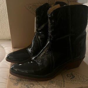 Free People short black boots